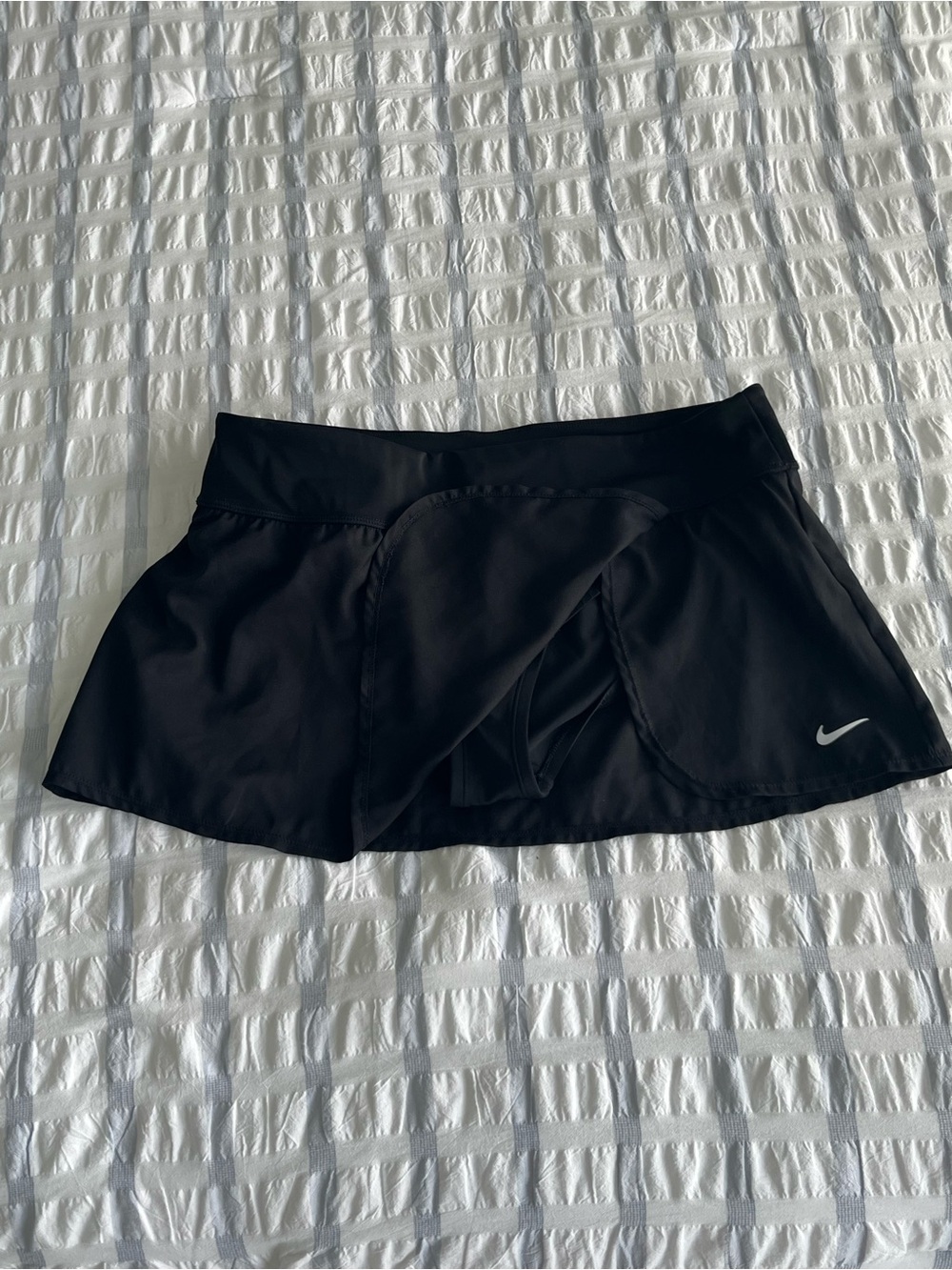 Nike Black Athletic Skirt with Silver Swoosh